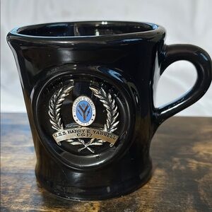 U.S.S. Harry E. Yarnell Black Ceramic Mug
